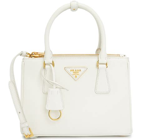 prada 1ba896|PRADA Galleria Small White 1BA896 Women's Saffiano Bag.